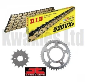 Kawasaki Z750S Z750 K1 / K6F 2005-06 DID Gold & Black X-Ring Chain JT Sprockets - Picture 1 of 3