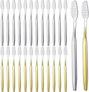 100 Pack Individually Wrapped Disposable Toothbrushes Bulk Travel Toothbrushes M - Picture 1 of 6