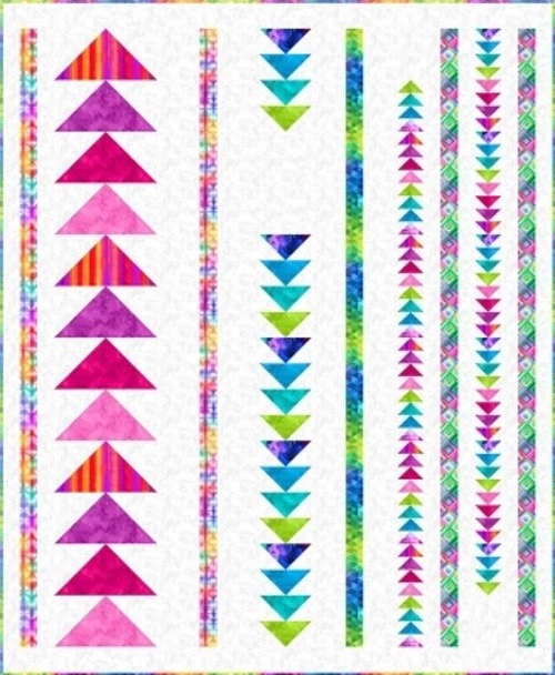 Northcott Artisan Spirit Strokes of Brilliance Up and Down - PTN2223  Pattern - Image 1 of 1