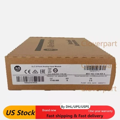 Factory Sealed AB 1746-NI8 SER A SLC 500 Analog Input Module 1746NI8 US Free Tax - Image 1 of 4