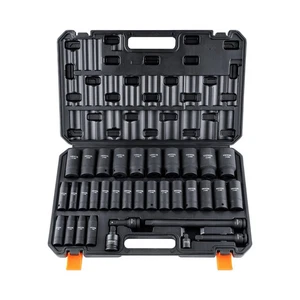 1/2" Drive Deep Impact Socket Set, 34pcs Socket Set Metric (8-36mm) 6 Point Cr-M - Picture 1 of 1