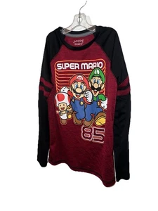 Jumping Beans Active Jungen seidig lang rot Super Mario Bros Tee Shirt T-Shirt 8 - Bild 1 von 7