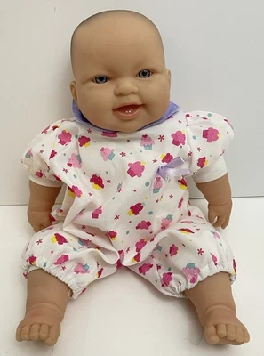 JC Toys Berenguer Baby Doll 14 Inch Soft Body Blue Eyes Brown Painted Hair - Image 1 of 4