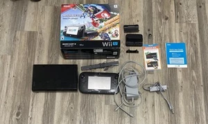 Wii U Console Bundle Mario Kart 8 Nintendo 32GB System Deluxe Set Gamepad TESTED - Picture 1 of 3