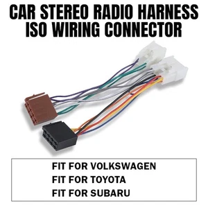 Autoradio Kabelbaum Auto 16 Pin Stereo Radio Kabelbaum Adapter ISO Stecker - Picture 1 of 14
