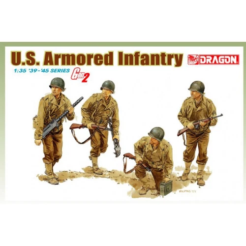 U.S. ARMORED INFANTRY KIT 1:35 Dragon Kit Figure Militari Modellino Nuovo - Immagine 1 di 1