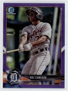 2018 Daz Cameron Bowman Chrome Purple Refractor RC 148/250 #BCP226 (21C898) - Picture 1 of 1