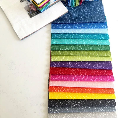 Moda Quilting Sewing Patchwork Dotty Thatched Layer Cake 10 Inch Fabrics - Image 1 of 4