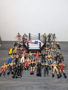 Wresting Figures With TNT Wresting Ring Bundle - Picture 1 of 10