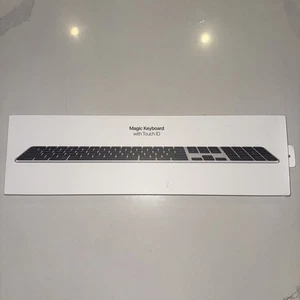 *UNOPENED*  Apple Magic Keyboard with Touch ID and Numeric Keypad USB-C, Black - Picture 1 of 3