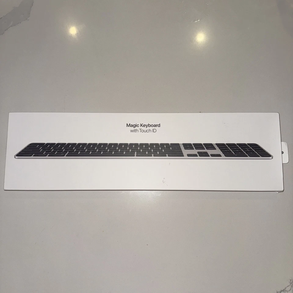 *UNOPENED*  Apple Magic Keyboard with Touch ID and Numeric Keypad USB-C, Black - Image 1 of 3