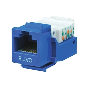 MONOPRICE 1040 Datacom Jack,Cat6,Tooless,Blue 13U630 - Picture 1 of 1