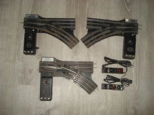 Lionel Trains 5133/5132 Elektrische Weichen O Ga 1 rechts 2 links 2 Steuerweichen - Bild 1 von 9