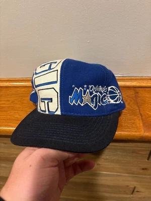 Sombrero de Colección Orlando Magic Drew Pearson SnapBack Años 90 NBA Logo Grande Mezcla de Lana Foto 1 de 4