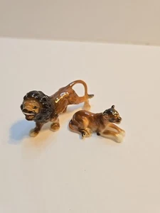 vintage hagen renaker miniatures Lion Pair - Picture 1 of 6