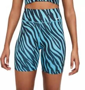 Nike Dri-Fit One Icon Clash Black Blue Print 7" Traning Shorts CZ9207 SZ SMALL - Picture 1 of 7