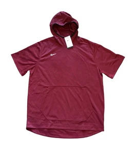 Nike Dri-Fit Spotlight DC2521-610 Cardinal PO S/S Hoodie Jacket Men's 2XL-Tall - Picture 1 of 7