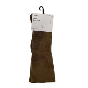 Nike Wool Blend Cushioned Crew Socks Brown Size Youth 3y-5y women’s 4-6 - Picture 1 of 7