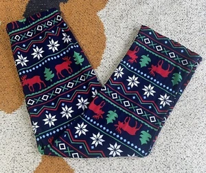 Youth Size Medium* Festive Christmas Holiday Pajama Bottoms - Picture 1 of 6