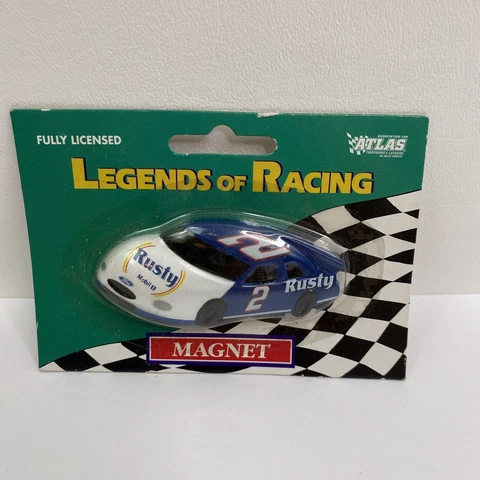 Rusty Wallace #2 Race Car Magnet 1999 Penske Racing South Legends of Racing NOS Cover