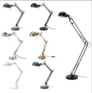 NEW IKEA FORSA Work Table Lamp Adjustable Arm Height & Shade Steel Reading Lamp - Picture 1 of 7