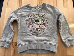 Kenzo Kids Embellished Tiger Graphics GRAY Sweatshirt -Girls Size 6A/116 - Picture 1 of 10