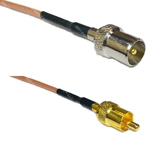 RG316 DVB TV Pal Male to RCA MALE RF Cable Rapid-SHIP LOT - Picture 1 of 1