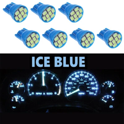 Gauge Cluster LED Dashboard Bulbs Ice Blue For Chevy Blazer S10 GMC Jimmy 01-05 - Image 1 of 4