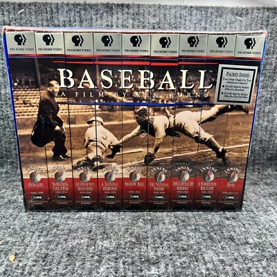 Baseball A Film by Ken Burns - Nine Inning Boxed Set VHS, 1994 9 Tape Set - Image 1 of 4