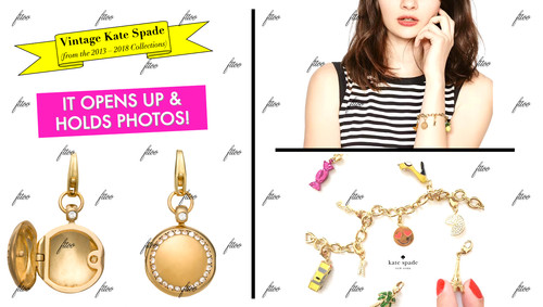 CIONDOLO MEDAGLIONE KATE SPADE COME AFFASCINANTE BRACCIALE FOTO PER SEMPRE MIA DOLCI TESORI