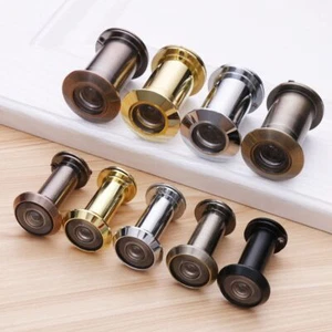 Door Peephole Door Viewer 200 Degree Adjustable Glass Lens Eye Sight Hole - Picture 1 of 15