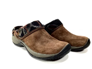 Merrell Encore Ripple Bracken Clogs Women's Size 7.5 Brown Suede Slip On Mules - Picture 1 of 11