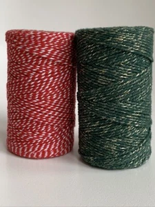 Bakers Twine Cord 100% algodón String Christmas Gift Wrap British Made Ply/2mm - Imagen 1 de 3
