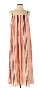 Size 4 Pink Blue Watercolor Stripe Midi / Maxi Dress. . - Picture 1 of 2