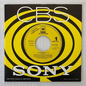 CÉLINE DION If You Asked Me To 1992 SPAIN 7" One-Sided PROMO Only 45 - Picture 1 of 2