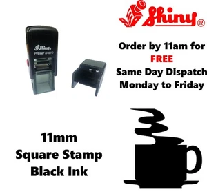 Loyalty Card Rubber Stamp COFFEE CUP Reward Self Ink RESTAURANT BURGER VAN CAFE - Picture 1 of 10