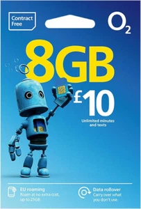 Cartes SIM O2 network pay as you go - Pack Retail Officiel - Photo 1 sur 2