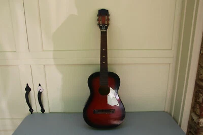 NORMA 3/4 PARLOR GUITAR WITH STEEL REINFORCED NECK - FG-3 --FOR PARTS/REPAIR - Image 1 of 4