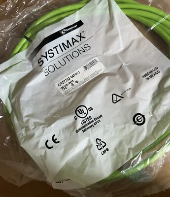 Systimax Cat6 Giga CPC7732-04F012- GS10E-GN12 Green Cable Buy Multiple Discount - Image 1 of 4