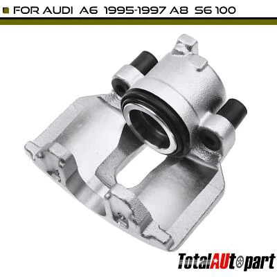 1x Pinza de freno de disco con pistón metálico para Audi A6 1995-1997 A8 1997-1999 delantera Foto 1 de 4