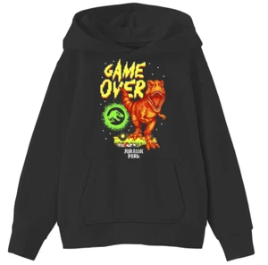 Jurassic World Game Over Boys Graphic Long Sleeve Hoodie Size M (8) - Picture 1 of 3