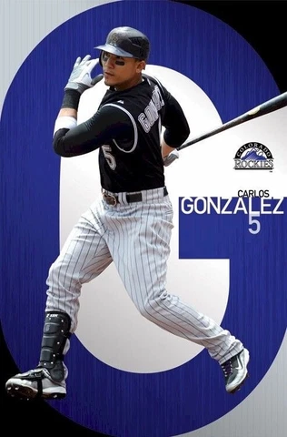 BASEBALL POSTER ~ COLORADO ROCKIES CARLOS GONZALEZ 1373 Cover