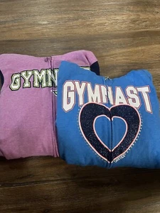 Lot Justice Gymnastics Jackets Full Zip Size 12 - Picture 1 of 7