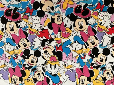 Mickey Mouse and Friends Fabric Disney for Springs Creative Sewing Crafts 1+ YD - Image 1 of 4