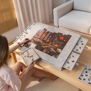 Tilting Puzzle Board with 2-in-1 Designed Stand & Cover Light Weight for 1000PC - Picture 1 of 7