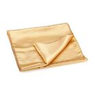 2X(Runner Table Cloth Centre In Satin Gold 30 * 275 cm C1H2)