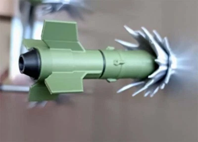 Military Weapon Magnet Stickers For Fridge – RPG M1 Tank Shell AT-3 Red Arrow - Image 1 of 4