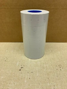 6,000 White Tags labels Refill for Motex MX-5500 or One line Price Gun Blank  - Picture 1 of 2