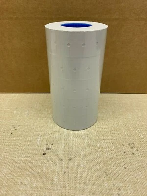6,000 White Tags labels Refill for Motex MX-5500 or One line Price Gun Blank