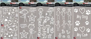 Stick Figure My Family Car Decal Sticker Pet Dog Cat Window Bumper Vinyl - Picture 1 of 6